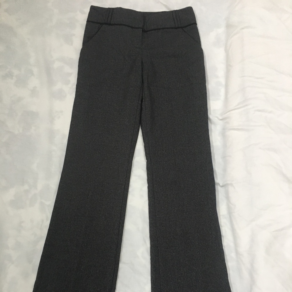 Grey houndstooth dress pants